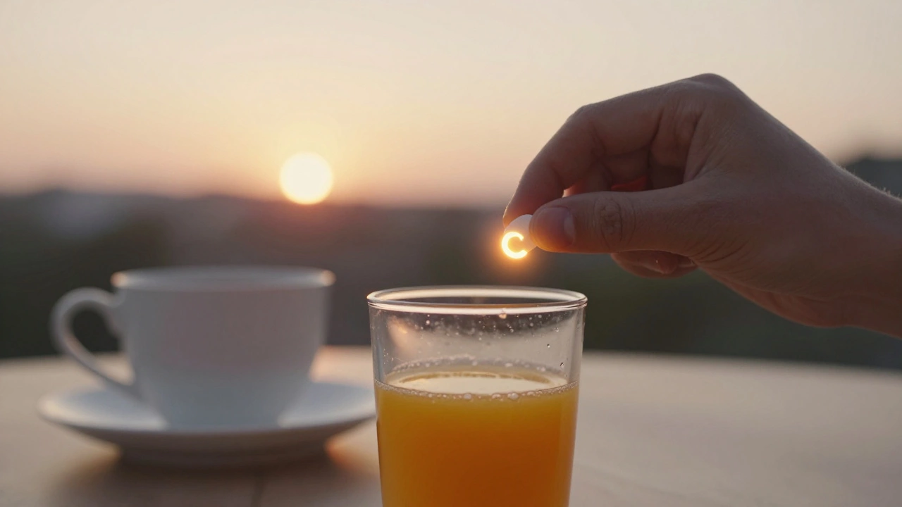 Железо с апельсиновым соком для улучшения усвоения