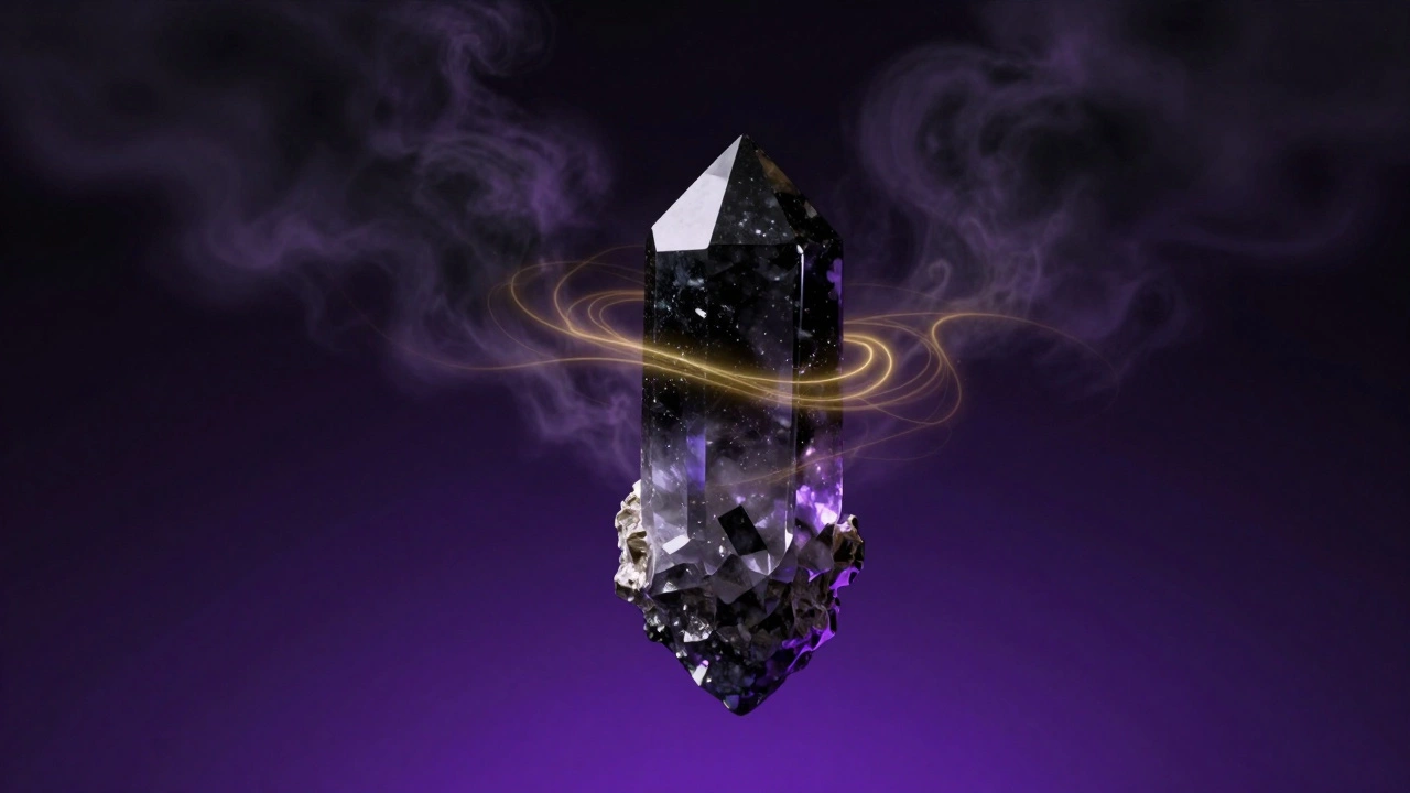 Черный турмалин отражает тёмные энергии, визуализация защитного поля и света.
